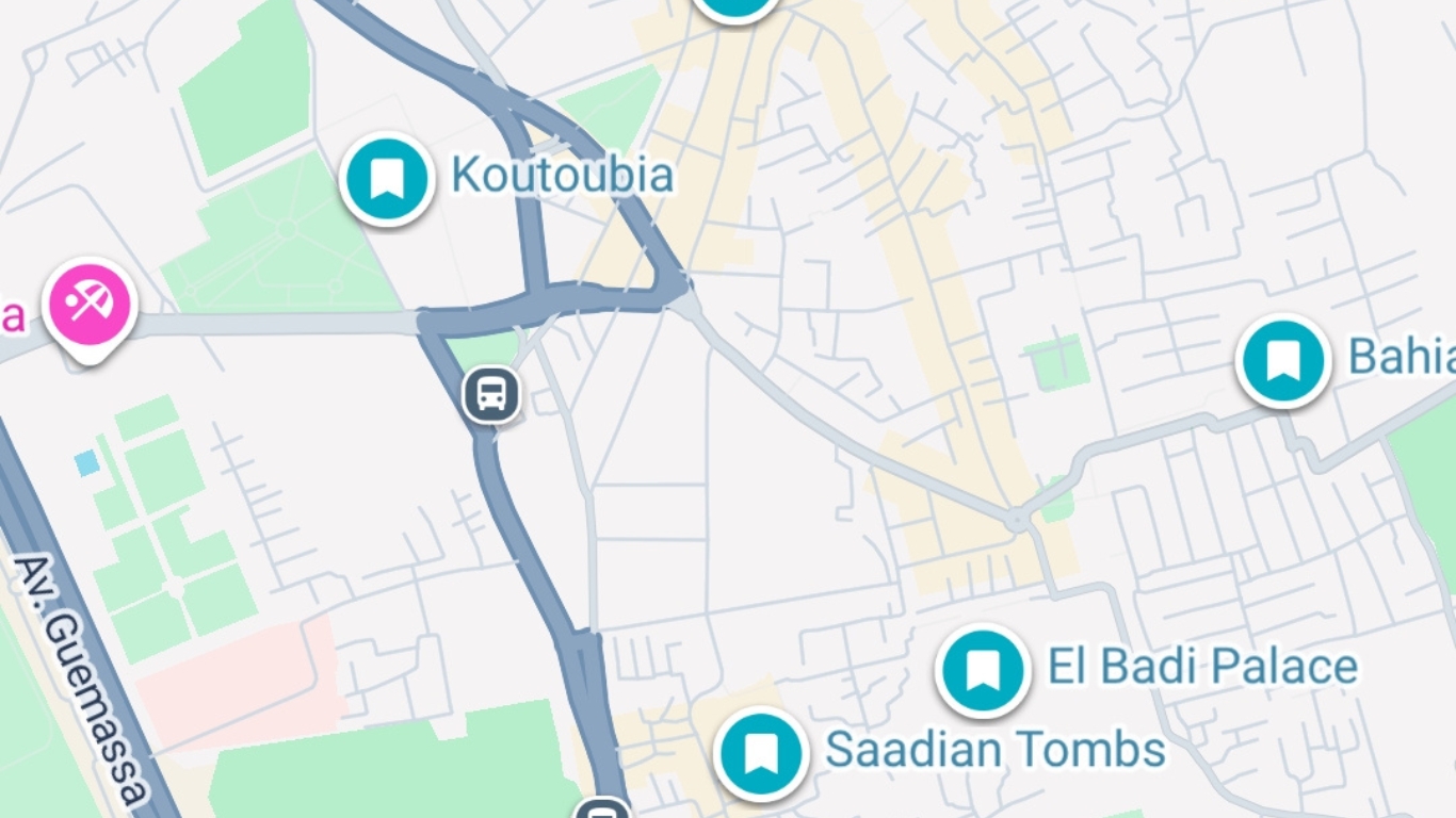 map of one day in marrakech
