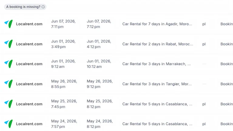 A car without deposit in Marrakech?  Why Localrent worked for me and the tourists on my blog